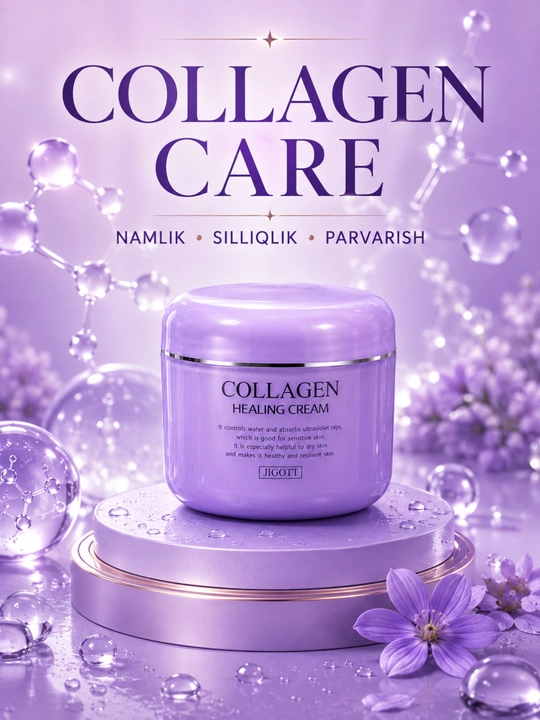Крем для лица JIGOTT Collagen Healing Cream увлажняющий 100 г