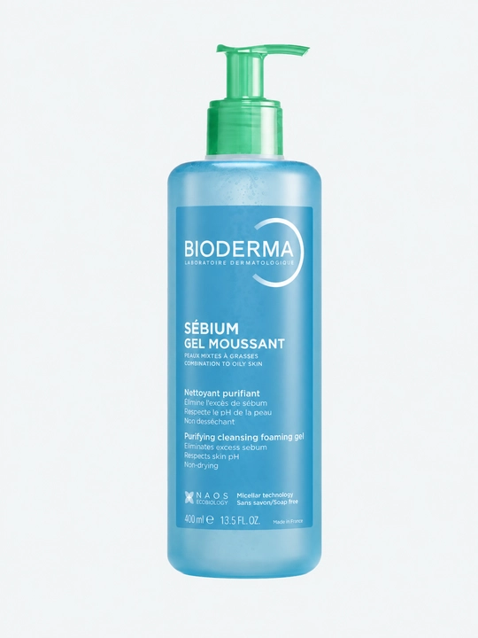 Гель для умывания лица Bioderma Sebium Moussant очищающий, 500 мл - 