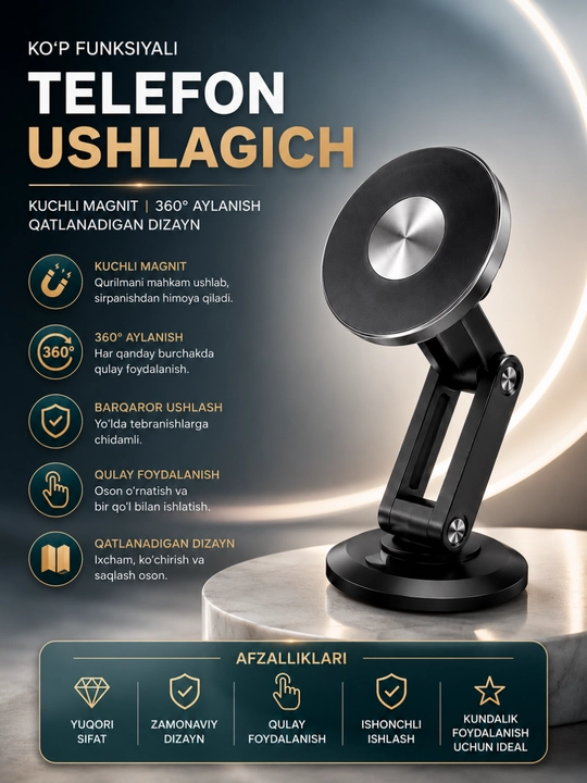 Telefon uchun 360° magnit ushlagich - 