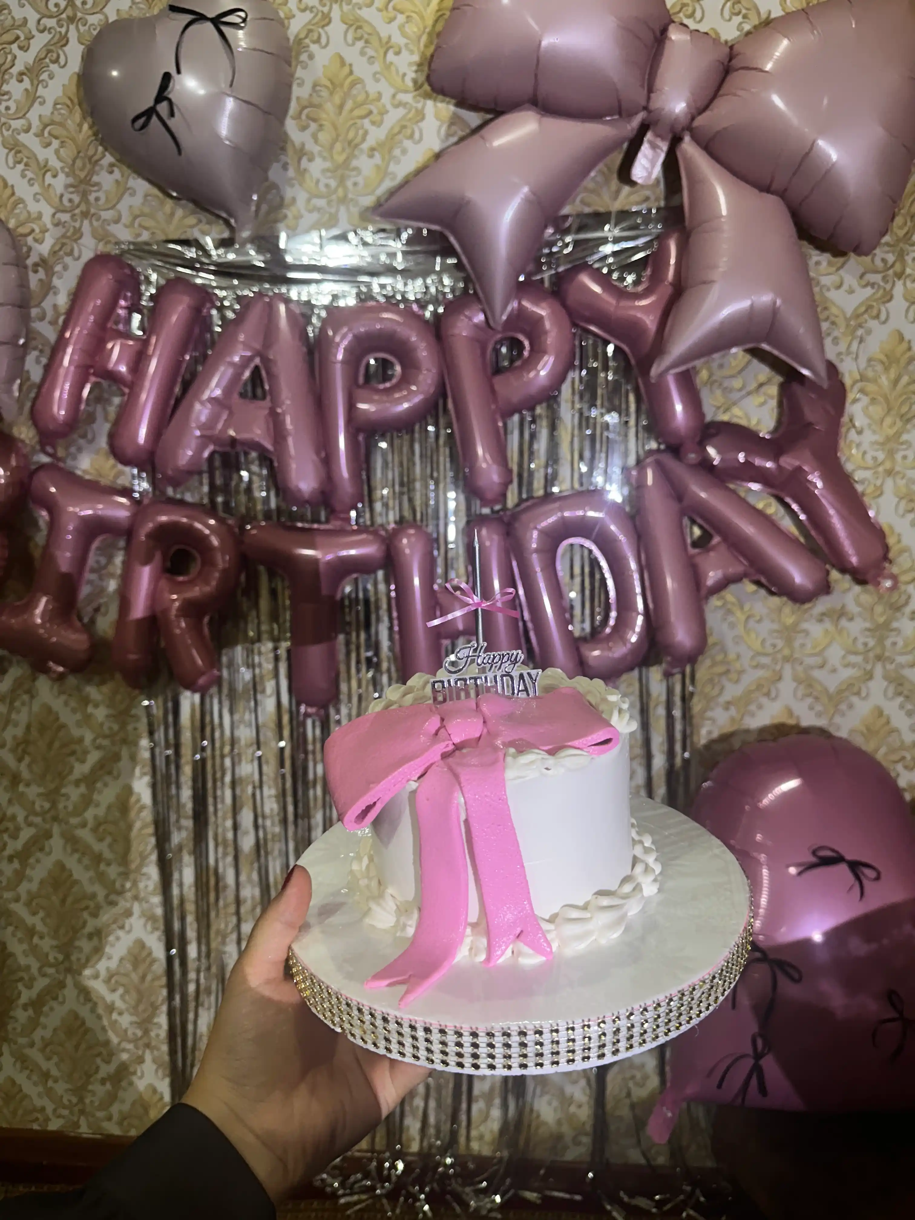 Свечи для торта Happy Birthday набор 6 шт с декоративным элементом Happy Birthday