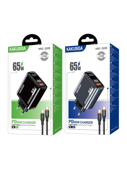 KAKUSIGA KSC-2225 — kuchli 65 Vt quvvatga ega zaryadlovchi qurilma