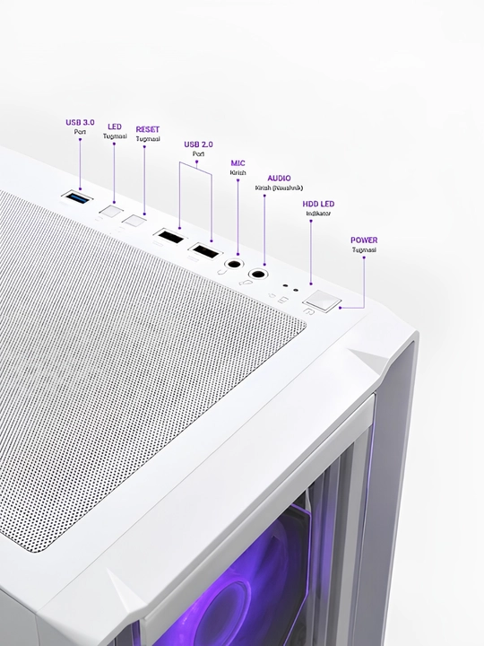 Компьютерный кейс ZTTECH G40 Grand Max White