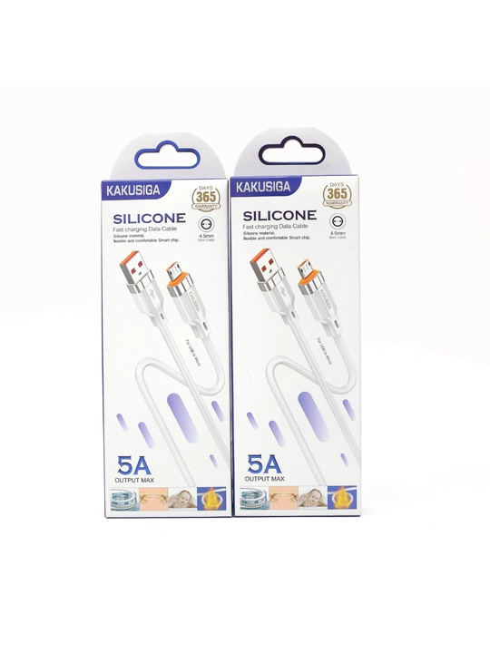 KAKUSIGA silikon - 5A tez zaryadlash uchun mikro USB kabeli