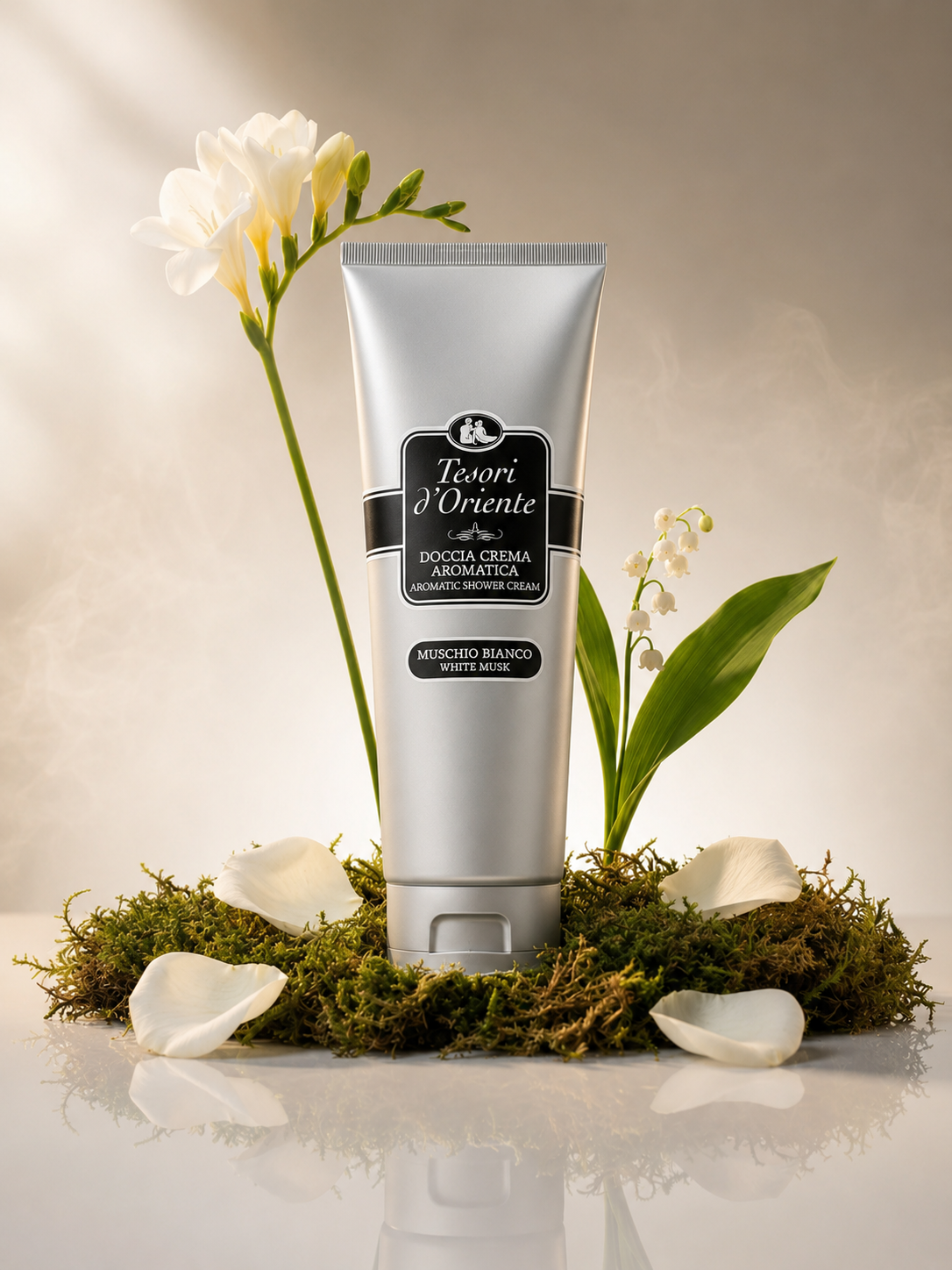 Dush uchun krem gel Tesori d'Oriente Muschio Bianco, 250 ml