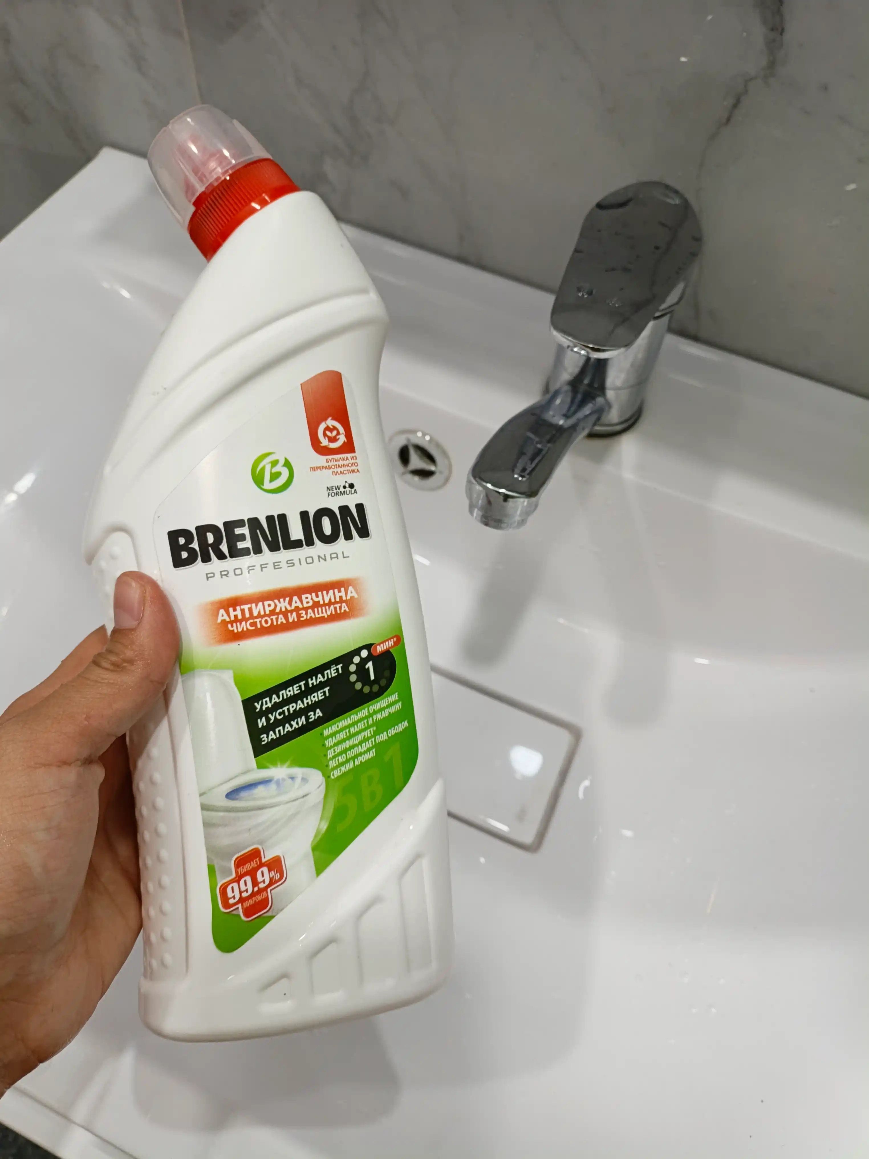 Чистящее средство для ванной и унитаза Brenlion 5в1 от ржавчины, бактерий и налета