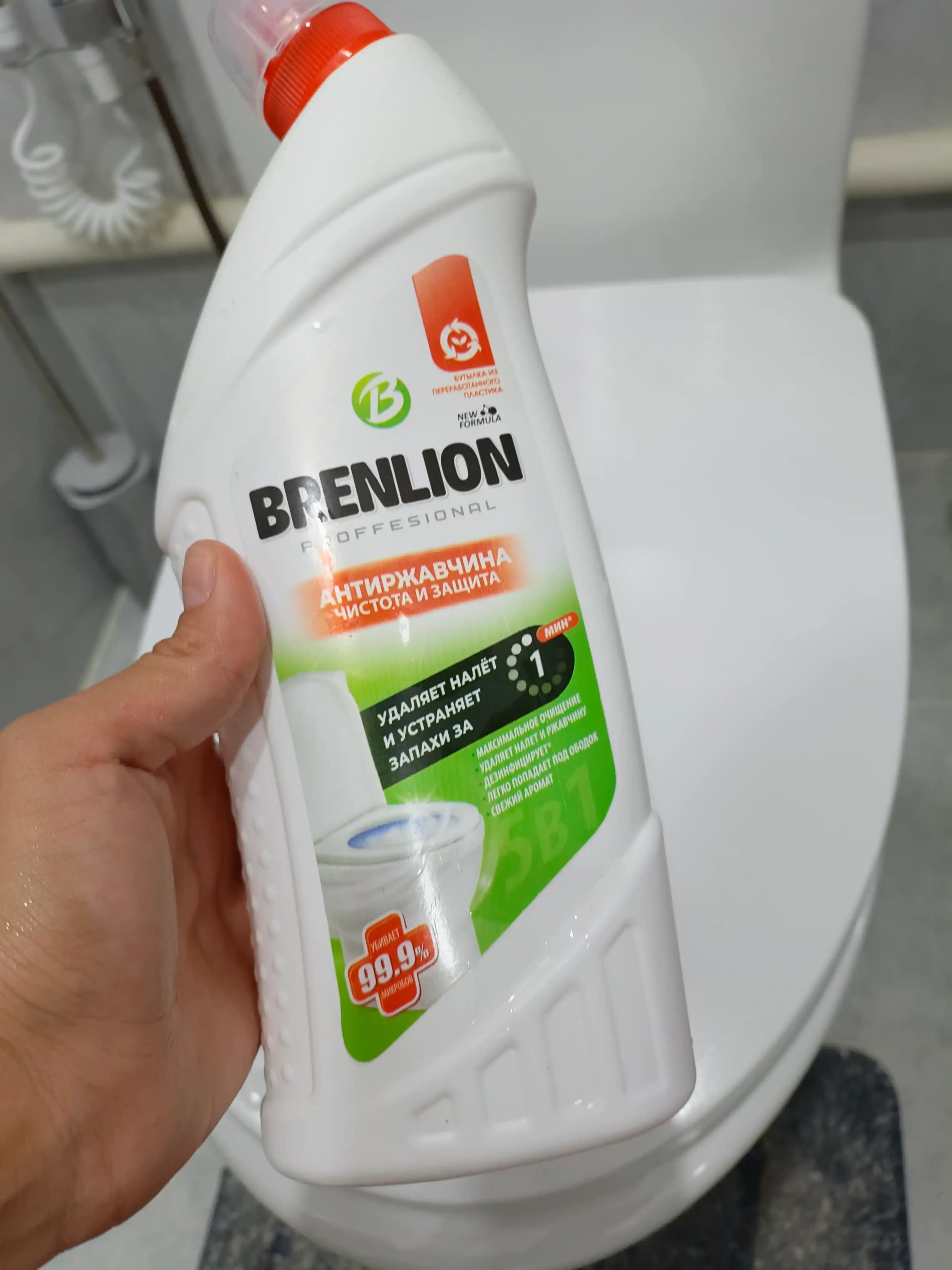 Чистящее средство для ванной и унитаза Brenlion 5в1 от ржавчины, бактерий и налета