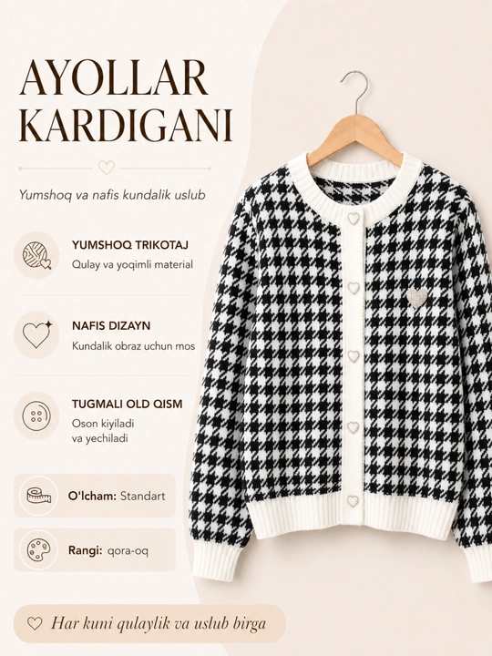 Ayollar kardigani, katta o‘lchamli, sviter, qishki kurtka, ayollar sviterlari 45-70 kg