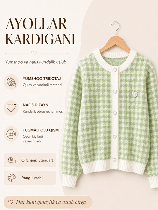 Ayollar kardigani, katta o‘lchamli, sviter, qishki kurtka, ayollar sviterlari 45-70 kg