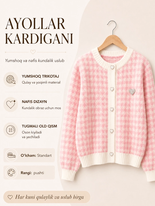 Ayollar kardigani, katta o‘lchamli, sviter, qishki kurtka, ayollar sviterlari 45-70 kg
