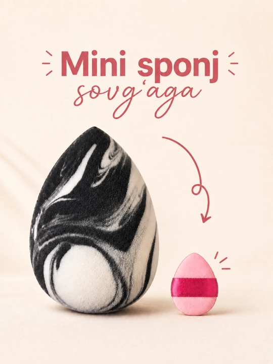 Makiyaj uchun sponj, mini sponj sovg‘aga - 