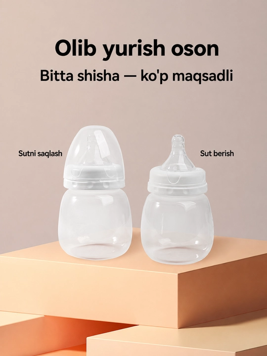 Ko‘krakka kiyiladigan elektr sut sog‘ish apparati, simsiz, jim, kuchli so‘rish va massaj