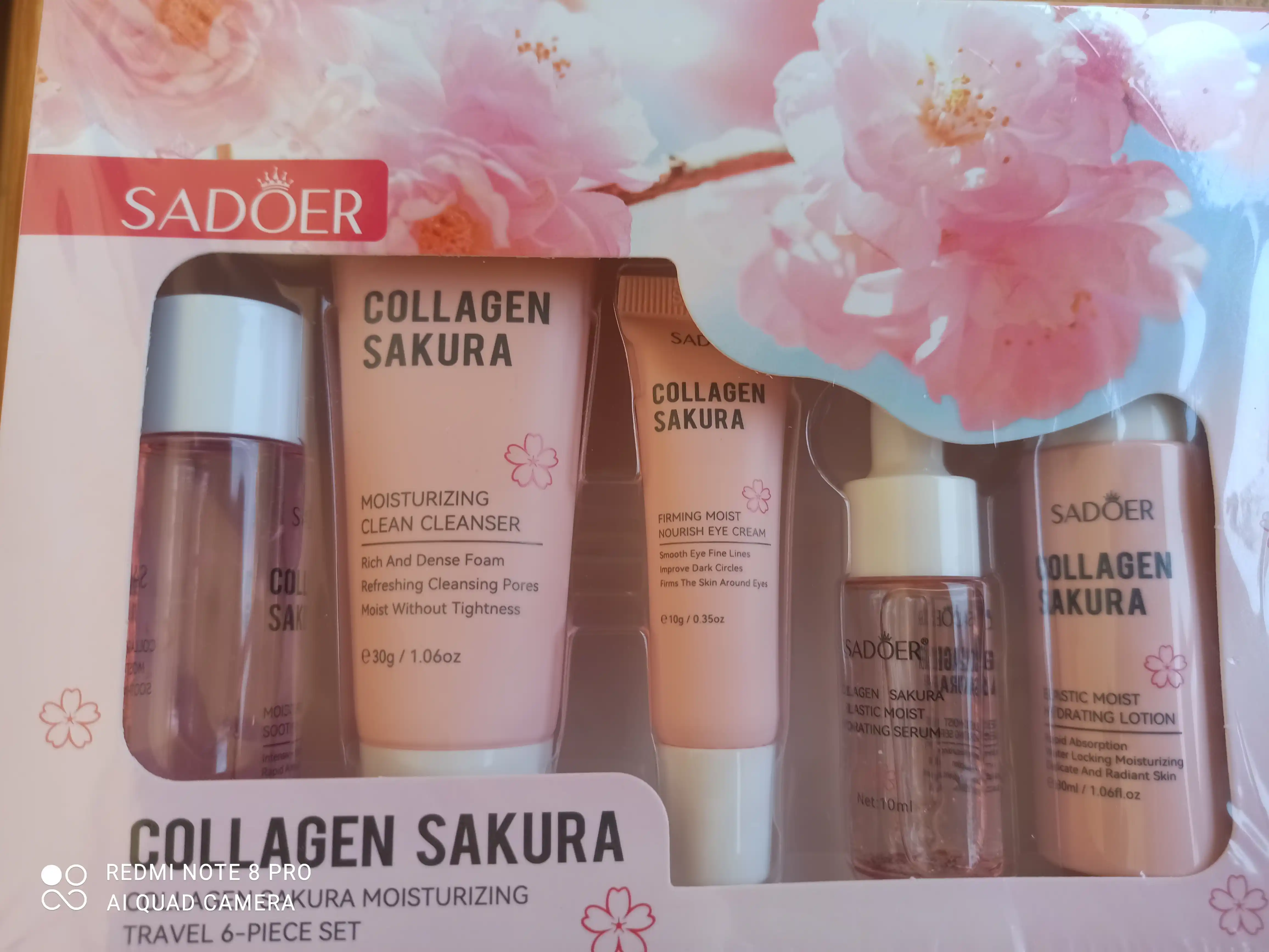Collagen Sakura подарочный набор 6 в 1 для увлажнения и ухода за кожей лица
