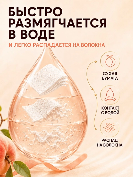 Eco Life shaftoli iforli 3 qavatli hojatxona qog‘ozi, 8 dona