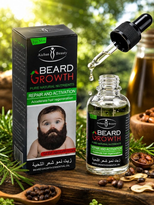 Aichun Beauty Beard Growth Oil soqol o‘stiruvchi moy, 30 ml