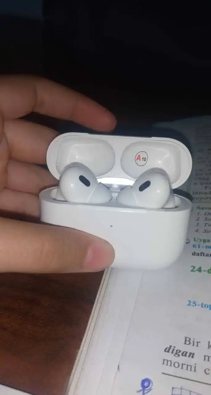 Simsiz quloqchinlar A.Pods Pro 2, A.Pods 3, sensorli boshqaruv, zaryadlash kabeli bilan
