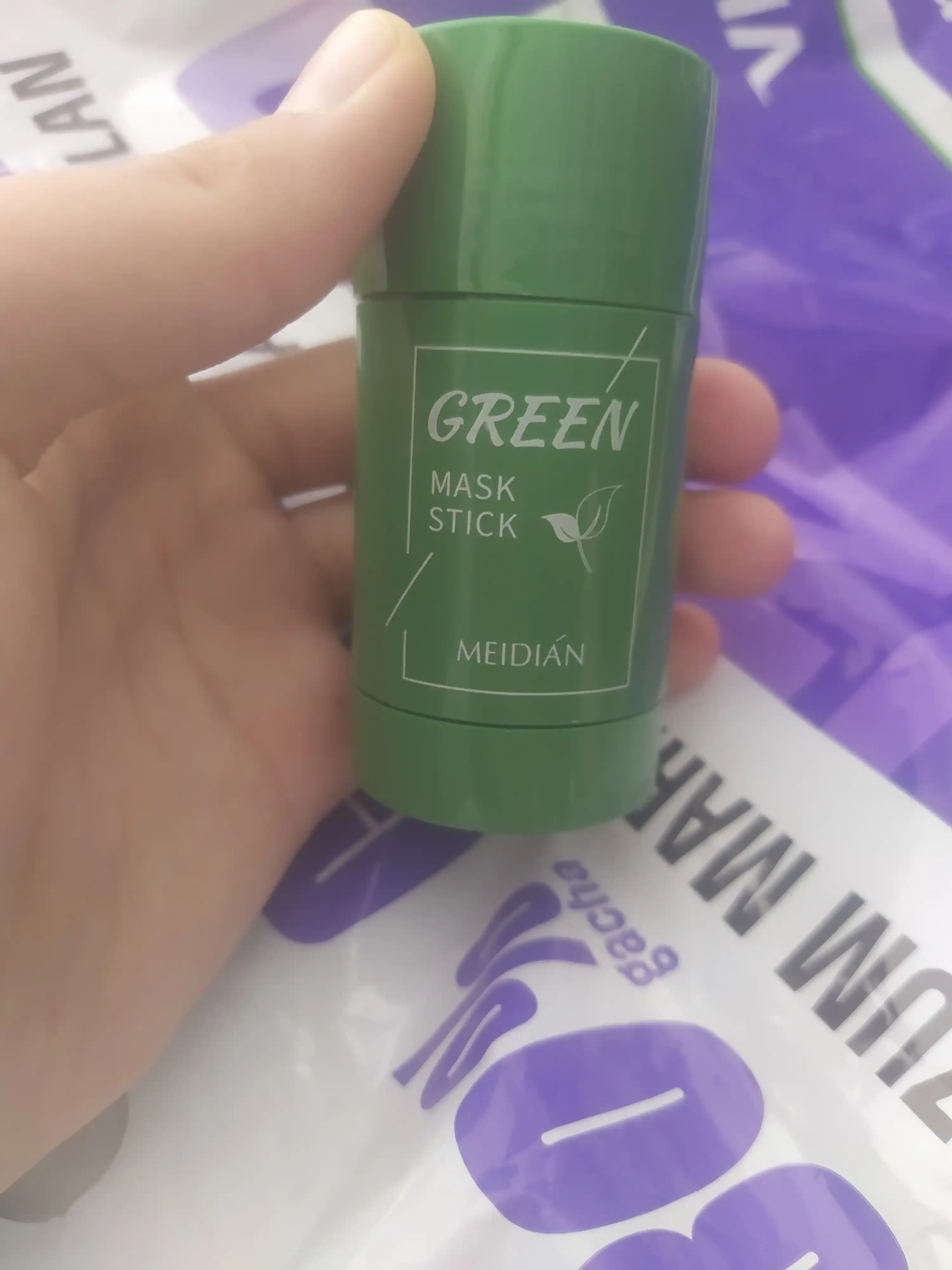 Глиняная маска стик для лица Green Mask Stick, от черных точек и прыщей акне