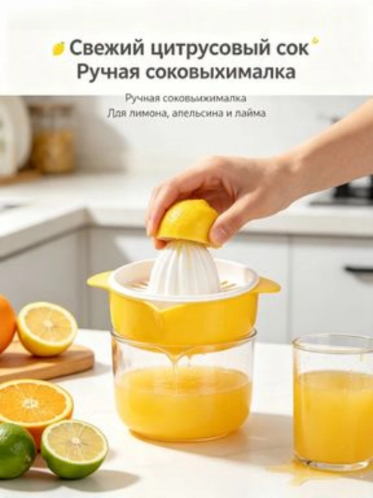 Qo'lda ishlatiladigan sitrus sharbat siqgich, limon apelsin uchun