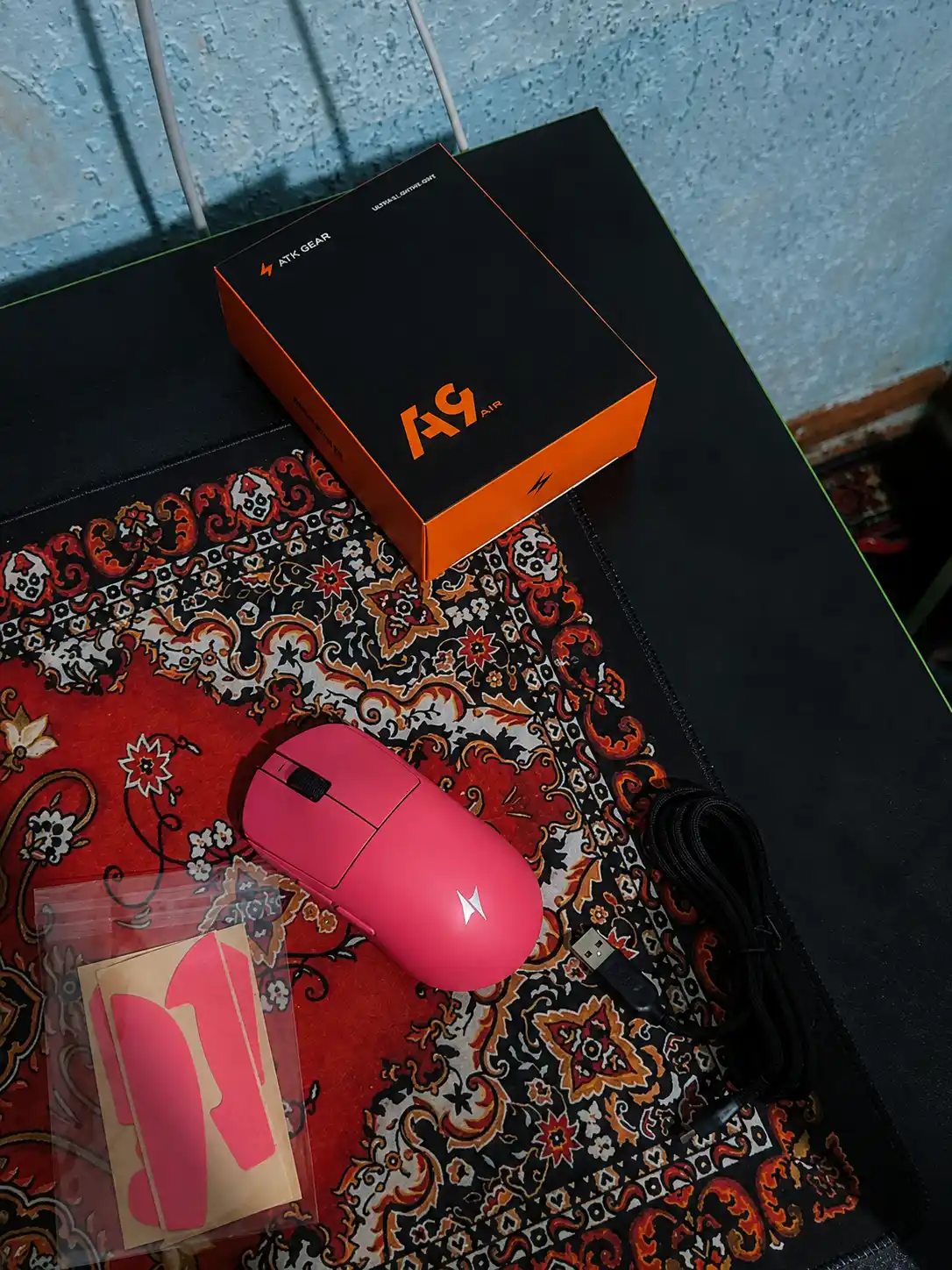 Simsiz o‘yin sichqonchasi ATK A9 PLUS, Bluetooth va 2,4G, 30000 DPI mishka kompyuter uchun