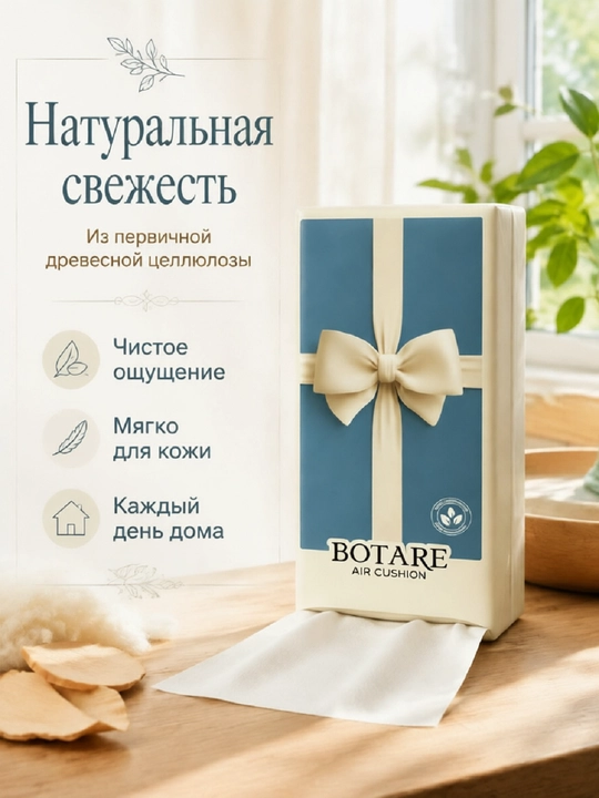 BOTARE обновленные подвесные салфетки-бабочка, 155×175, 4 слоя, 320 шт, домашние