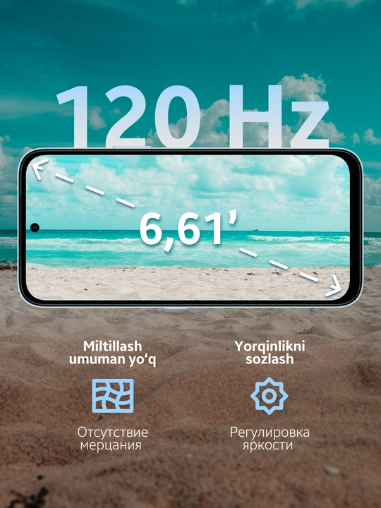 HONOR X7e smartfoni 6/128 GB, 7000 mA·soat batareya