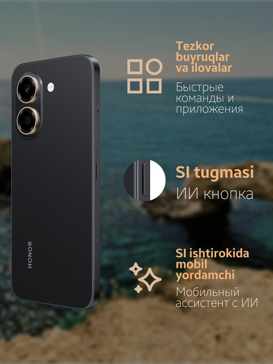 HONOR X7e smartfoni 6/128 GB, 7000 mA·soat batareya