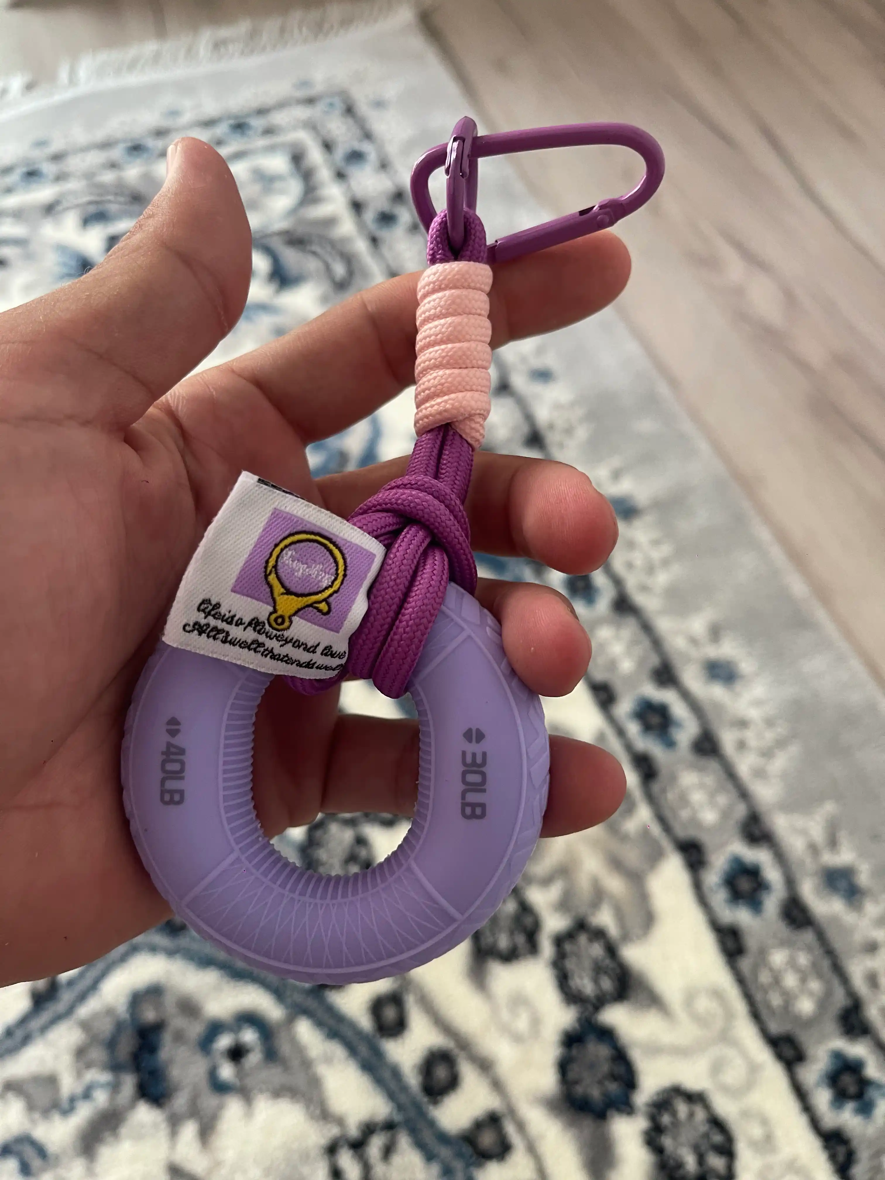 Силиконовый Эспандер-кольцо для рук + брелок, тренажёр для силы хвата