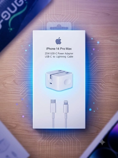 Зарядное устройство для iPhone, быстрая зарядка 25 Вт, USB-C с кабелем Lightning - 