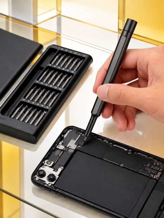 Smartfon va elektronika uchun mini otvyortka to‘plami, precision bitlar bilan