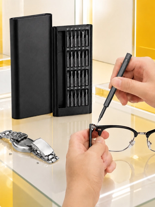 Smartfon va elektronika uchun mini otvyortka to‘plami, precision bitlar bilan