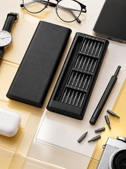 Smartfon va elektronika uchun mini otvyortka to‘plami, precision bitlar bilan