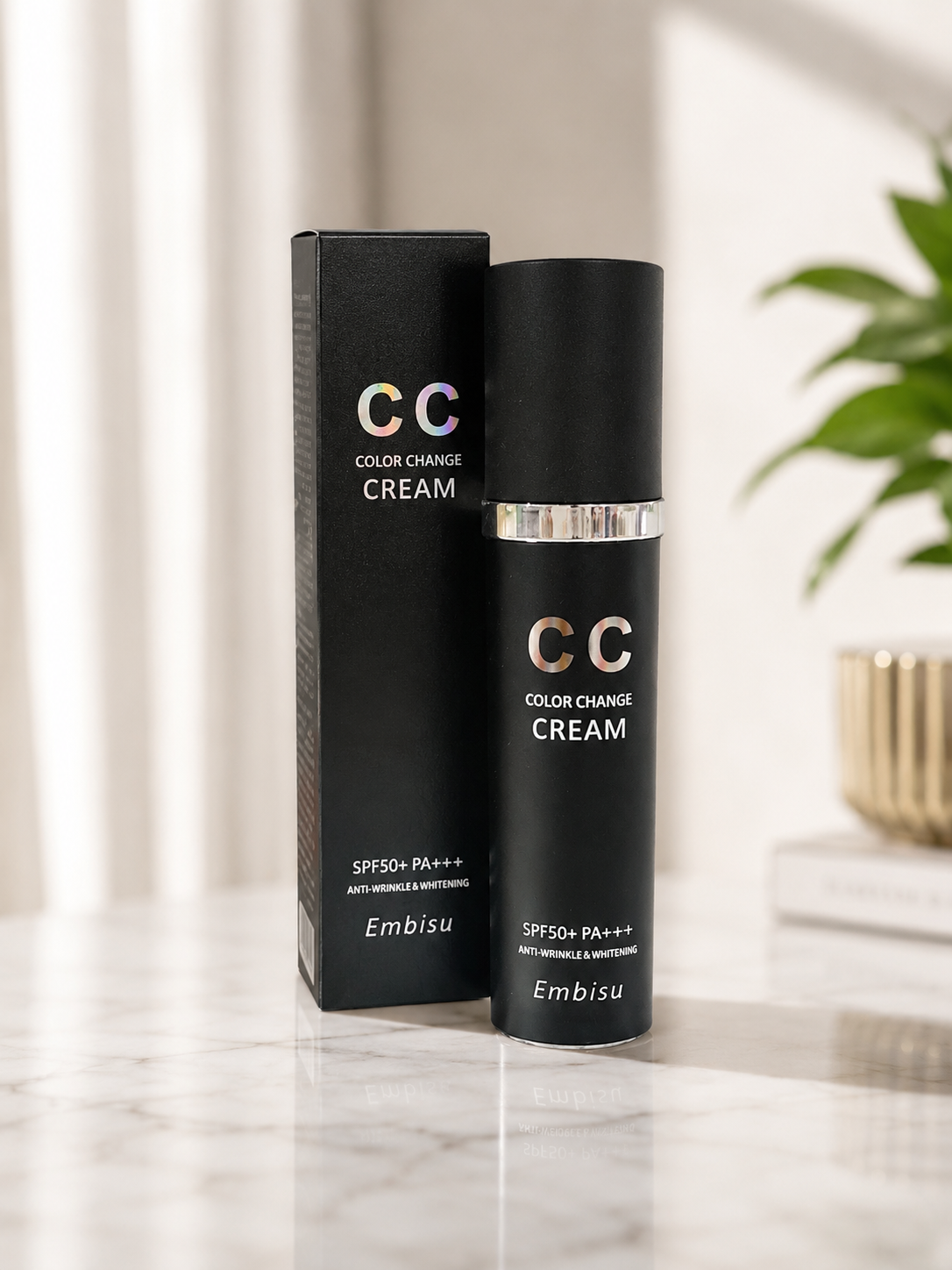 CC-крем Embisu Color Change Cream SPF50+ PA++++ для лица - 