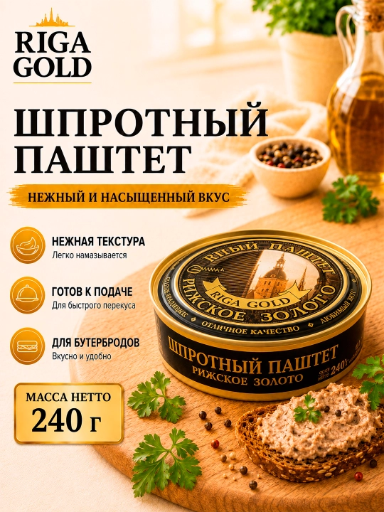 Shprot pashteti Riga Gold