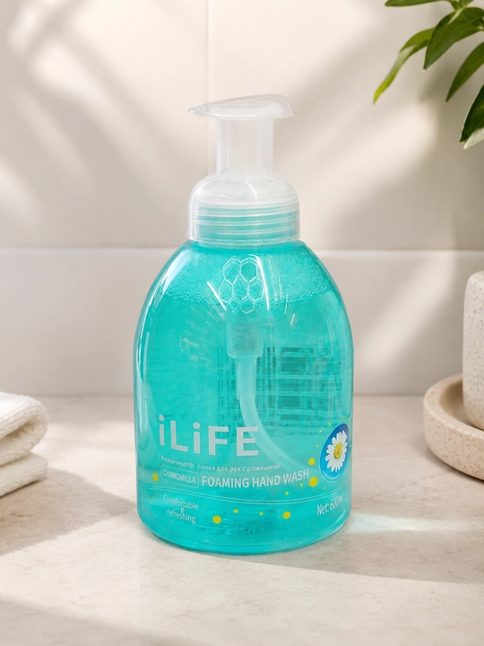 Qo‘l yuvish ko‘pigi iLIFF Chamomilla Foaming Hand Wash dispenserli - 