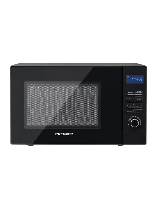 Микроволновая печь Premier PRM-23MW/AK4-B, 23 л, 700 Вт, дисплей, черная - 