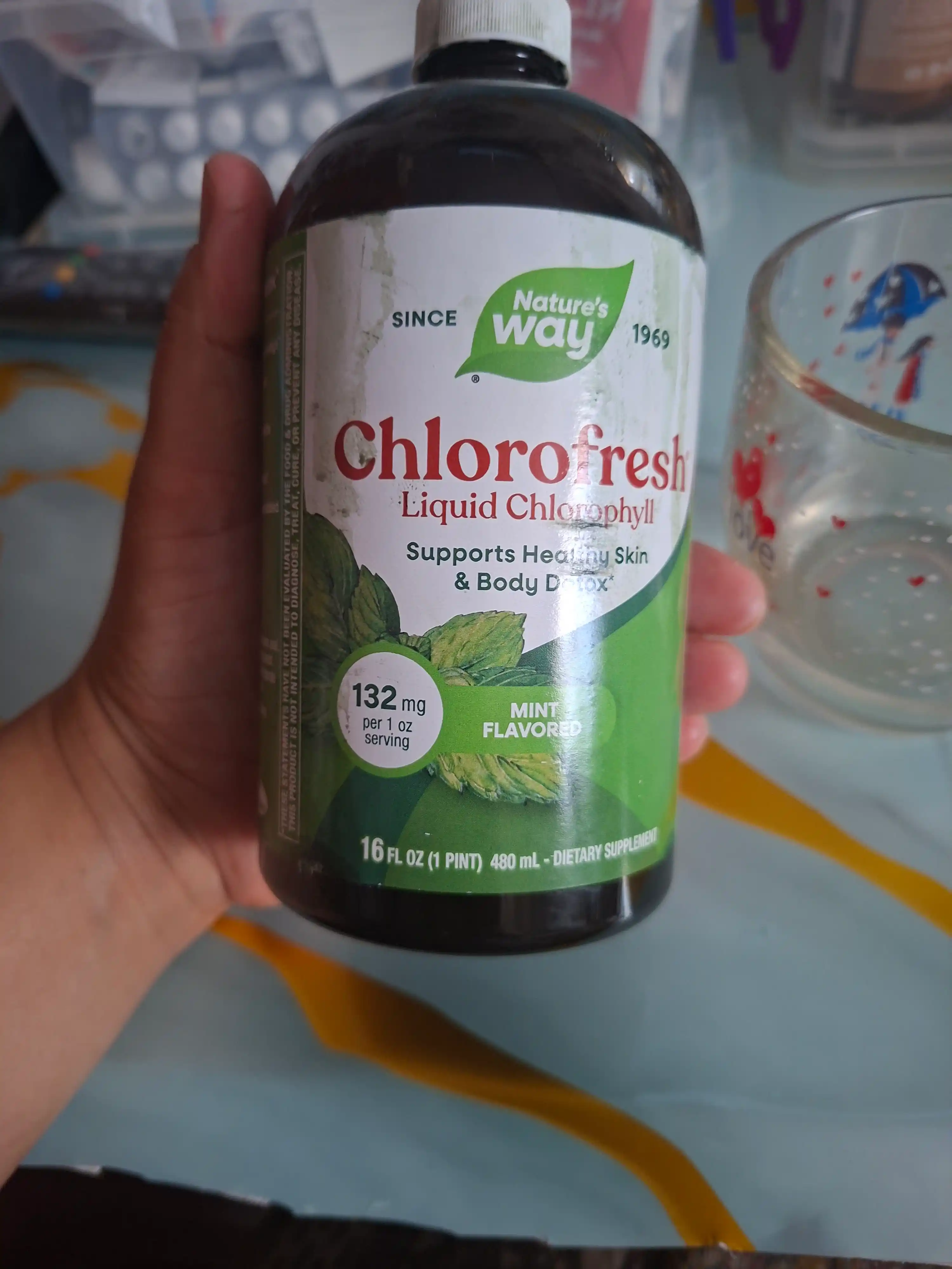 Nature’s Way, Chlorofresh® yalpiz ta’mli suyuq xlorofill, 480 ml