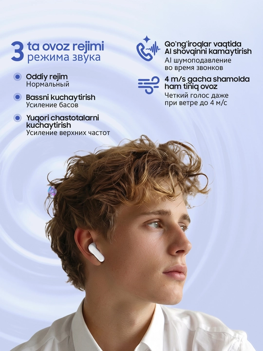 Honor Choice Earbuds X7 Play/Lite/Pro simsiz quloqchinlari, kuchli ovoz