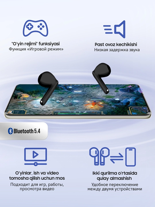 Honor Choice Earbuds X7 Play/Lite/Pro simsiz quloqchinlari, kuchli ovoz