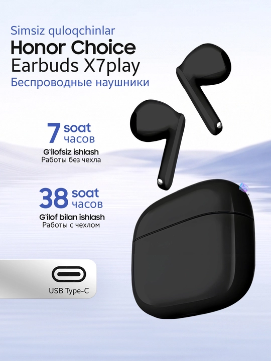Honor Choice Earbuds X7 Play/Lite/Pro simsiz quloqchinlari, kuchli ovoz