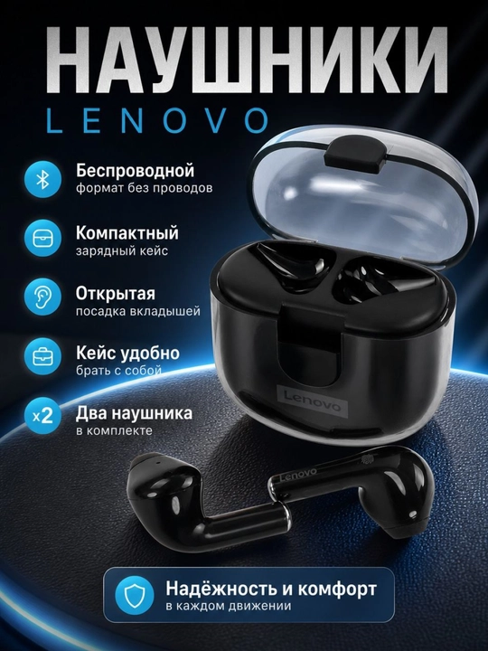 Беспроводные наушники Lenovo Thinkplus LP12, TWS наушники Bluetooth 5.3