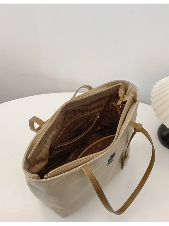 Ayollar uchun shopper sumka yelkaga, ayiqchali sig'imli va ixcham  sumka