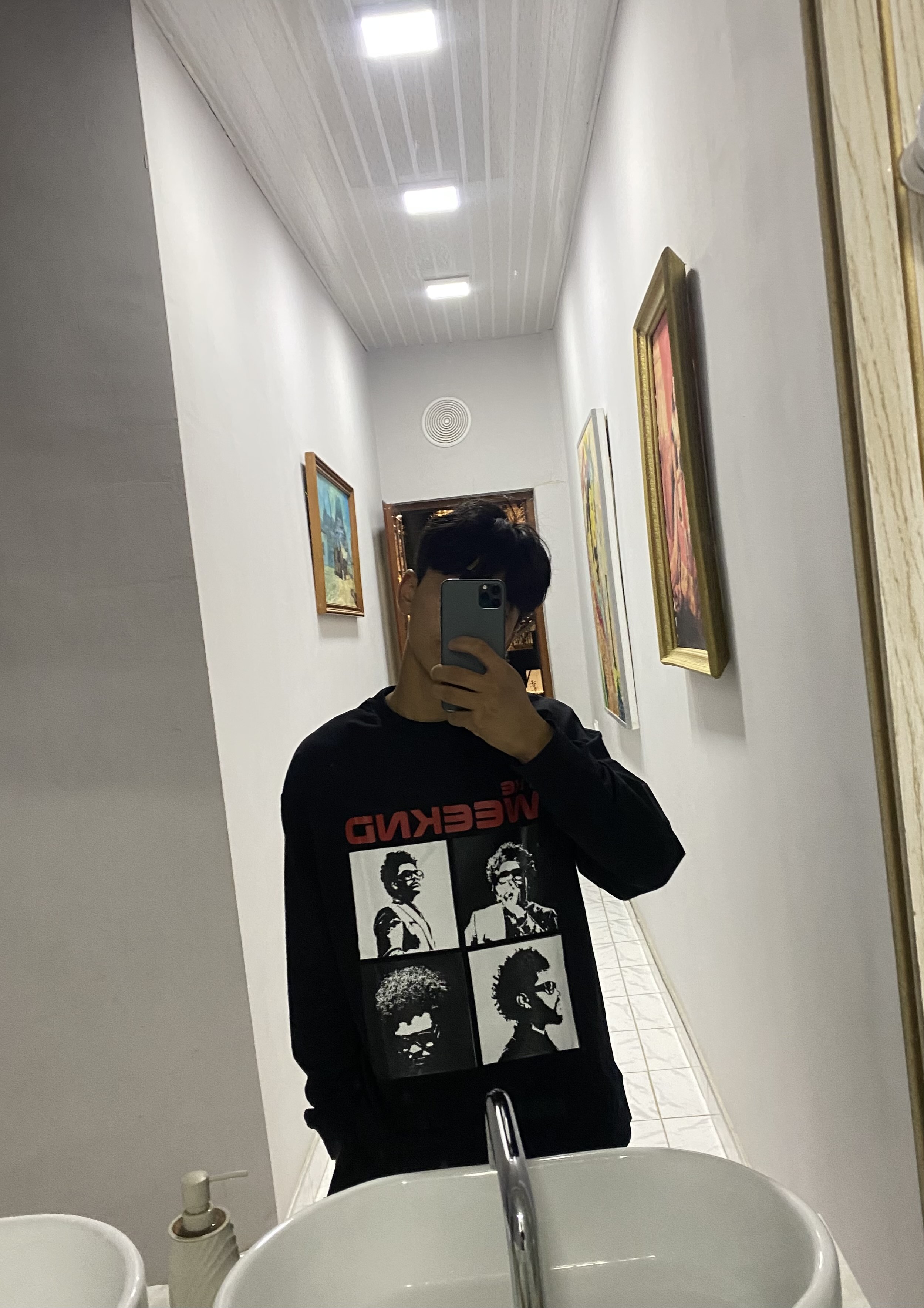 Erkaklar va ayollar uchun THE WEEKND, svitshoti uzun уegli, 80% paxta