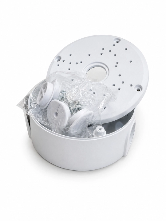 WD-001-105 kuzatuv kameralari uchun dumaloq montaj qutisi, 105 mm