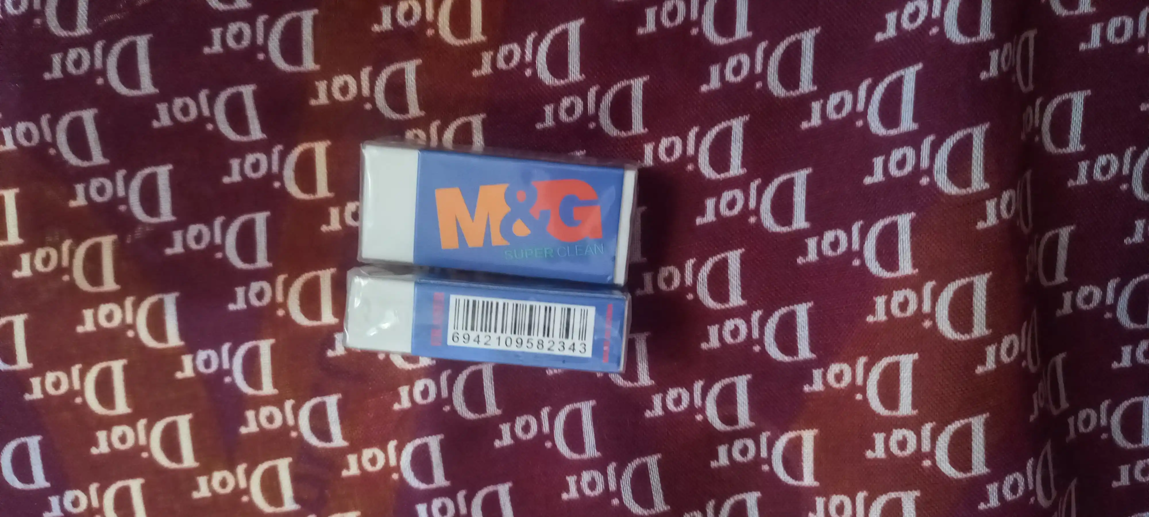 Ластик белый M&G Super Clean, 66*32 мм, для карандаша, 2 шт, AXP963MD