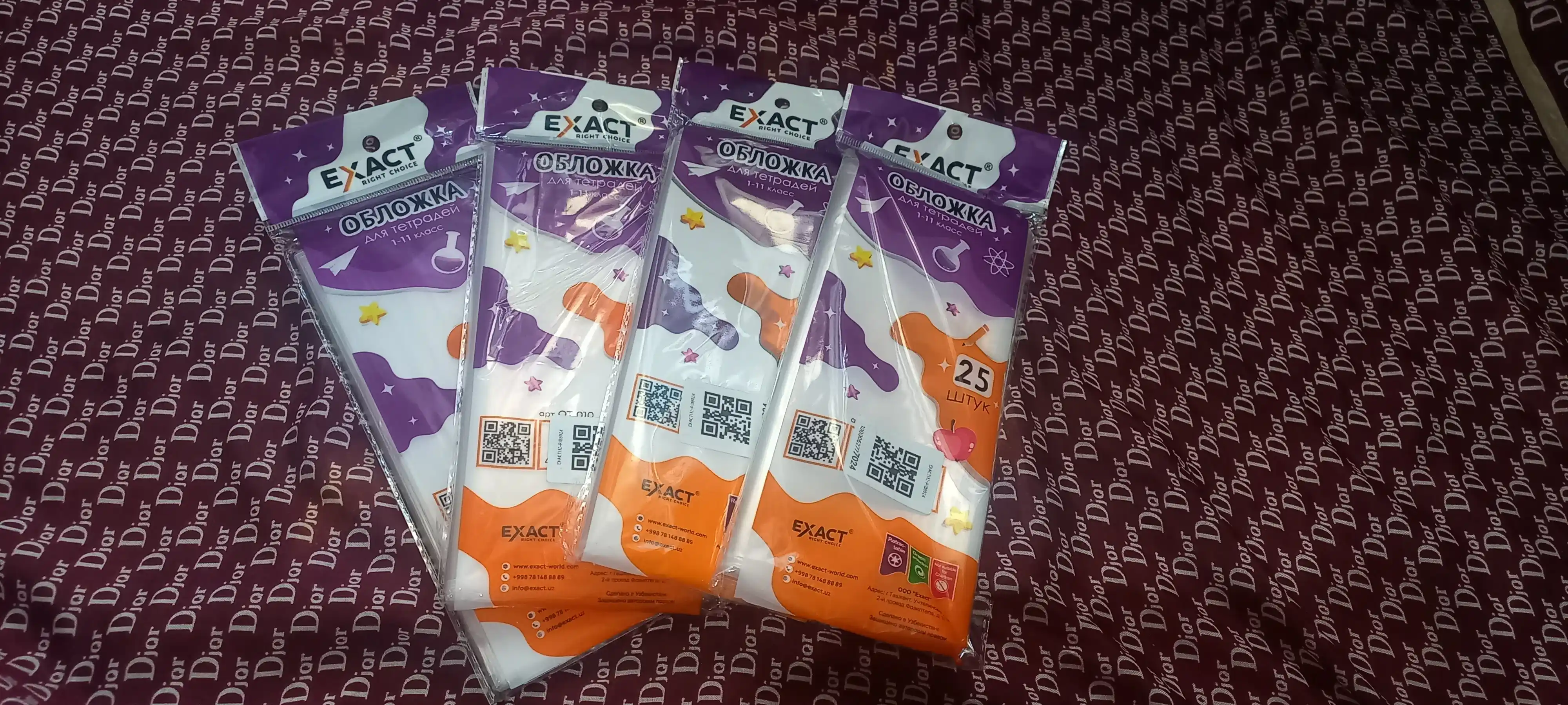 Daftar muqovasi 0,80 mikron, 25 dona EXACT OT010