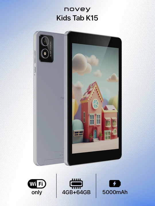 Планшет для детей Novey Kids Tab K15 8", 4/64 ГБ, Wi-Fi, Android 13 - 