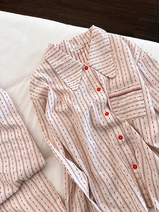 Ayollar uchun uzun yengli uzun shimli pijama – kuz, qish va bahor uchun