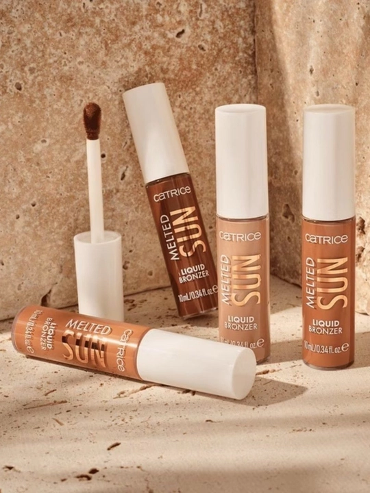 Жидкий бронзер для лица catrice melted sun liquid bronzer, тон 015 sunkissed 10мл