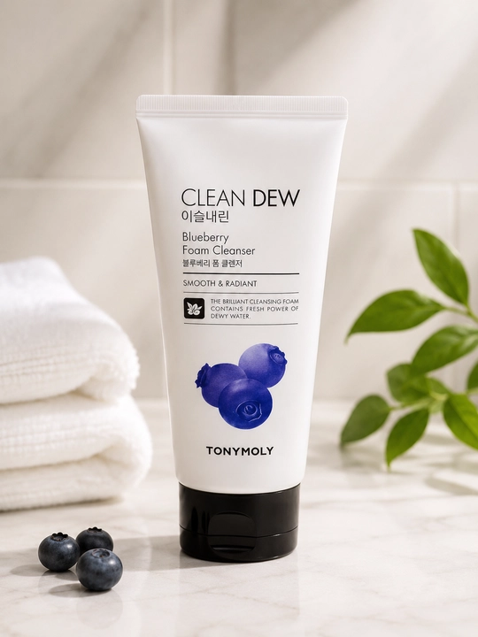 Пенка для умывания TONYMOLY Clean Dew Blueberry Foam Cleanser - 