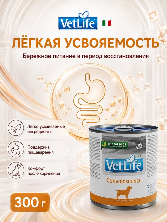Farmina Vet Life диетический влажный корм для собак после хирургических операций 300 гр