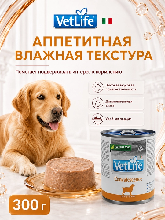 Farmina Vet Life диетический влажный корм для собак после хирургических операций 300 гр
